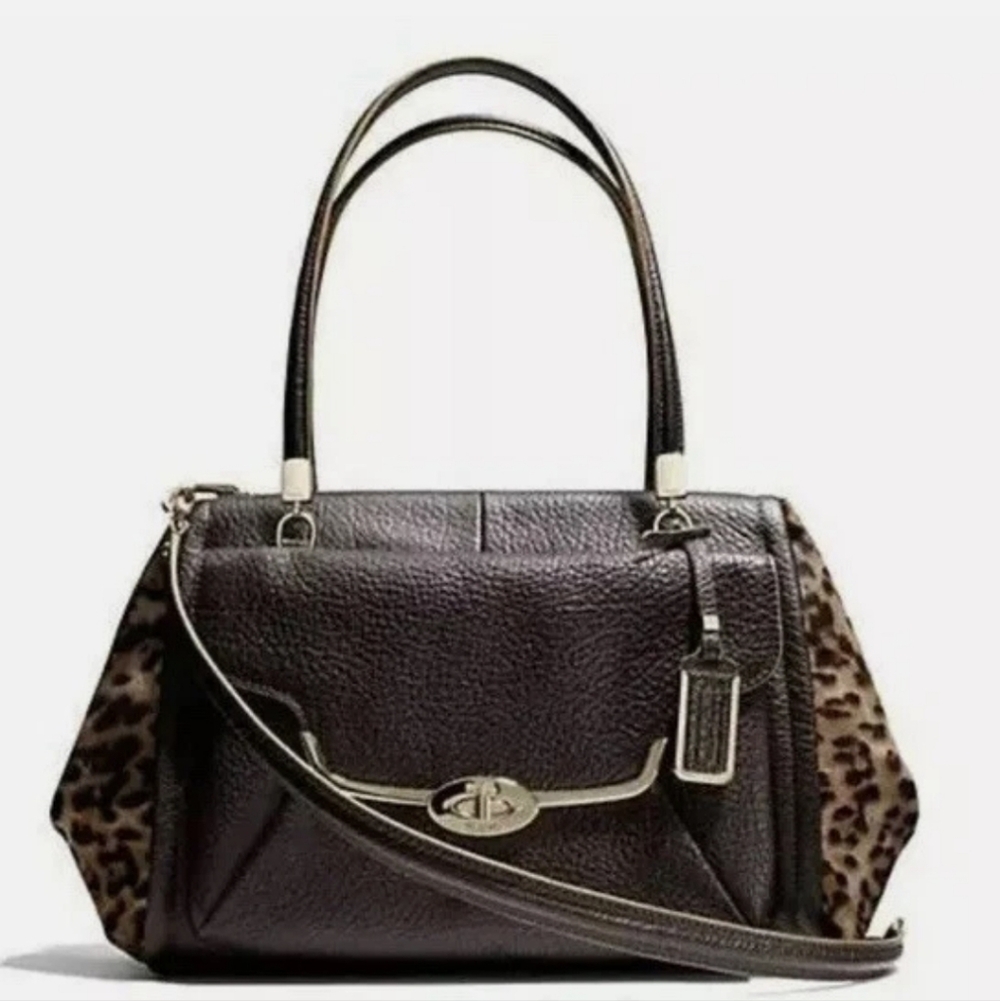 NWOT COACH Madison Madeline East West Satchel Leather Handbag